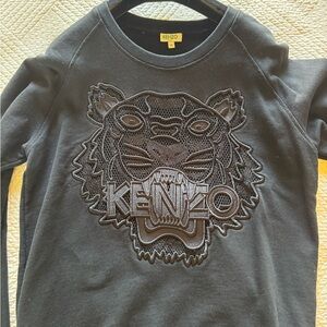 Kenzo Charcoal Embroidered Sweatshirt